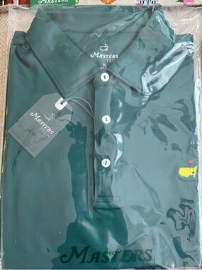 Masters Dark Green Polo with Embroidered Yellow Logo